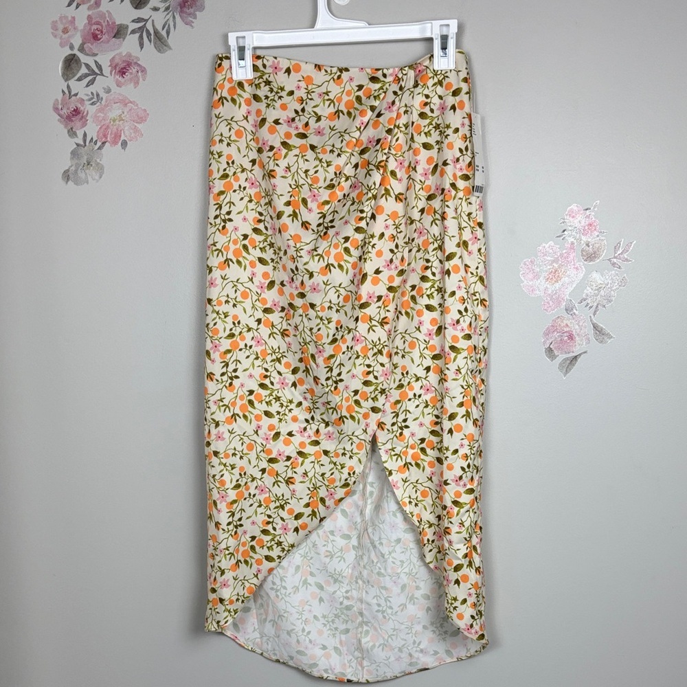 NWT Urban Outfitters Floral Fruit Print Women's Skirt - M
